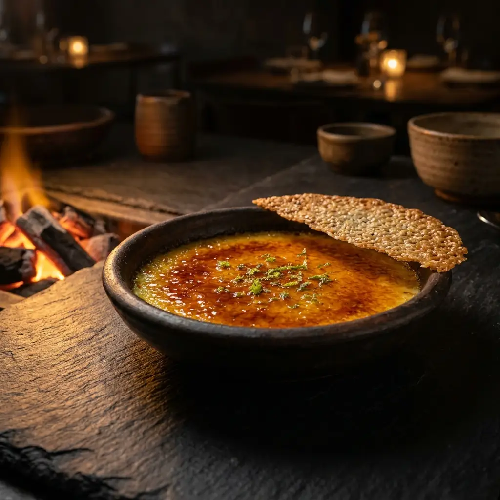 Lemongrass creme brulee