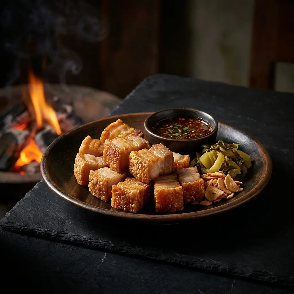 Crackling pork belly