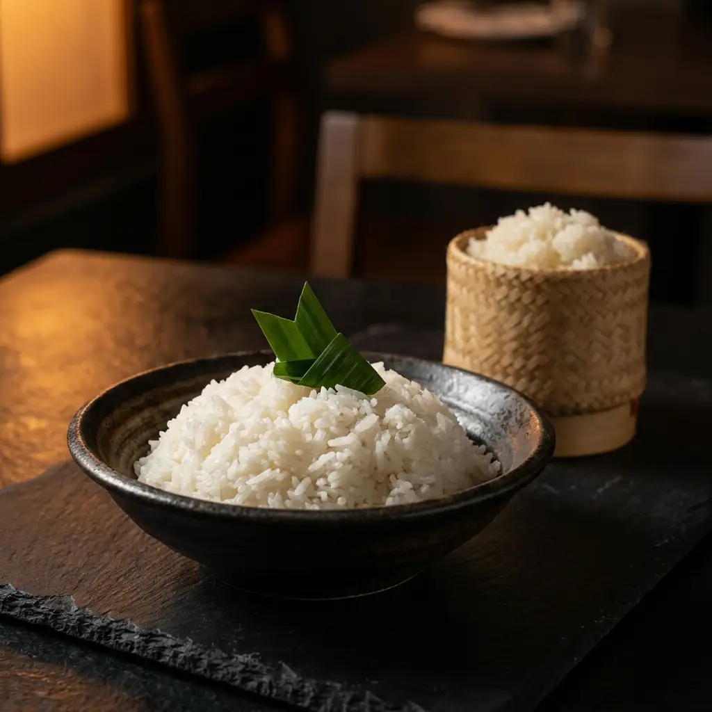 Steamed jasmine rice